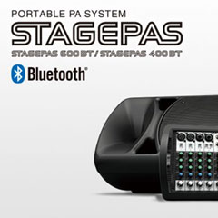 bc贷发布两款新型号便携式扩声系统产品——STAGEPAS 400BT 以及 600BT